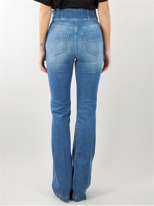 Palazzo jeans with buttoning Elisabetta Franchi ELISABETTA FRANCHI | Jeans | PJ43S41E2139